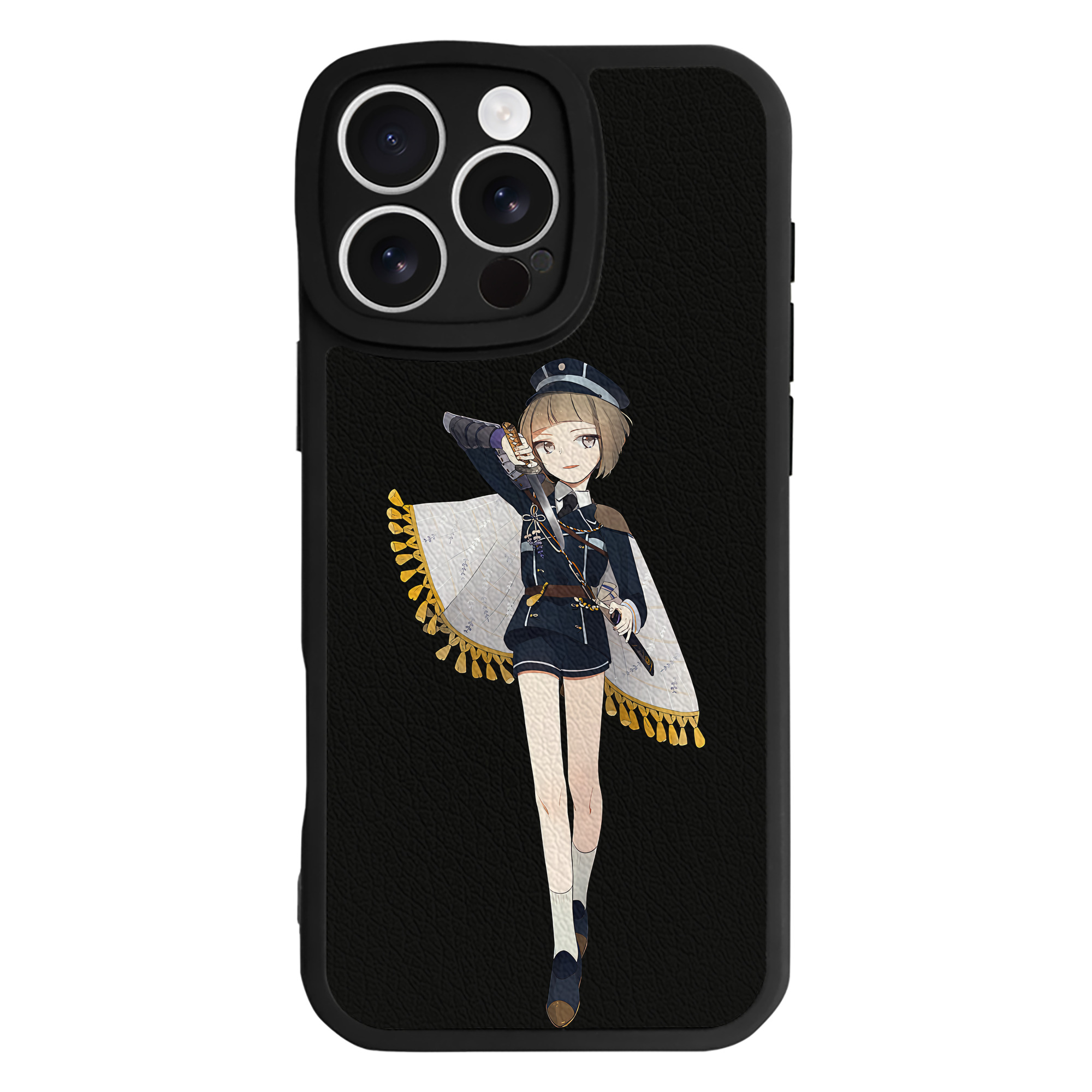 （画像用） 刀剣乱舞 Touken Ranbu 【iPhone 16シリーズ対応】シリコンスマホケース（レザー調） 材質：シリコン